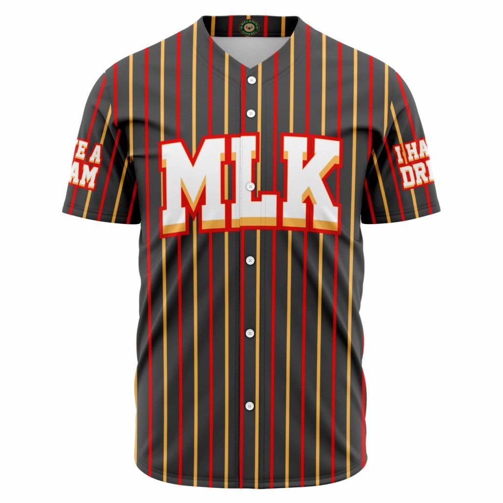 MLK Red and White Baseball Jersey