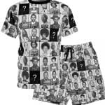 Black And Famous Mugshot Short Set
