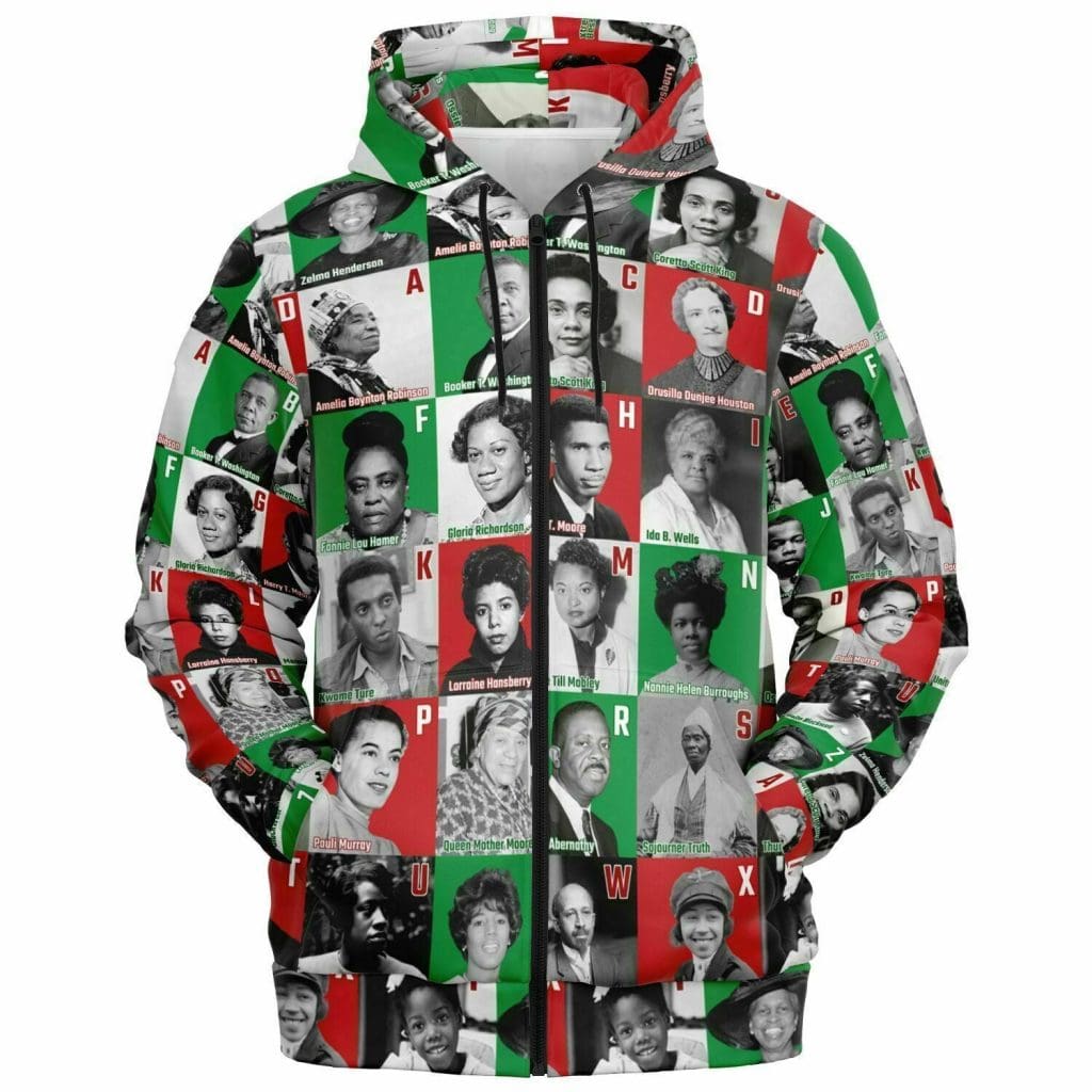 Africa Black Invention Zip Hoodie The Black Minds Behind Progress DT03