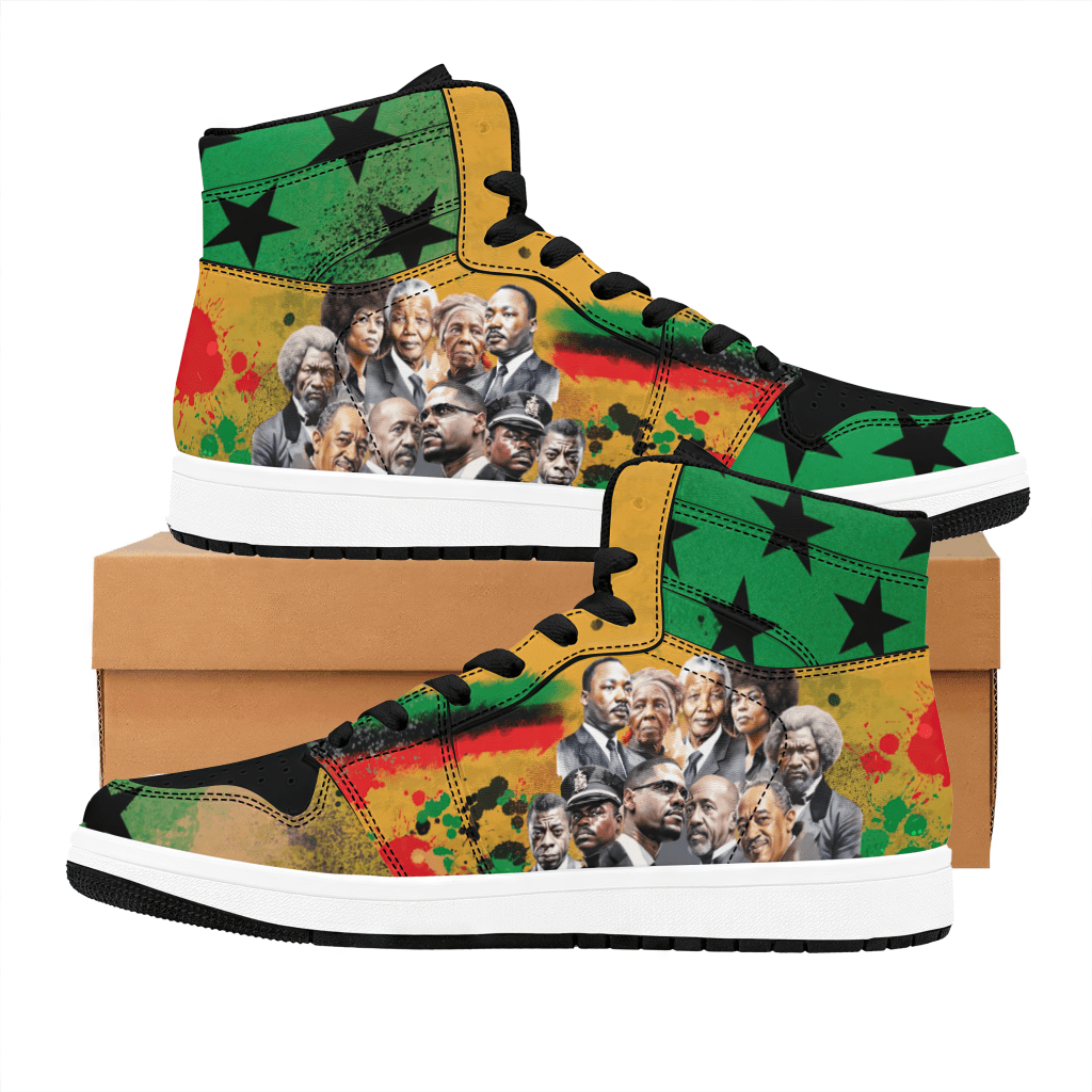 Civil Rights Moments High Top Sneakers | Melanin Apparel
