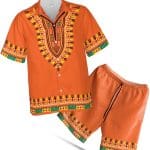 Dashiki African Print Hawaiian Set