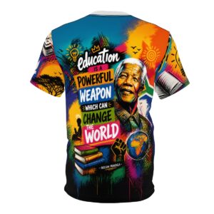 Nelson Mandela Change The World Tee Flat Back