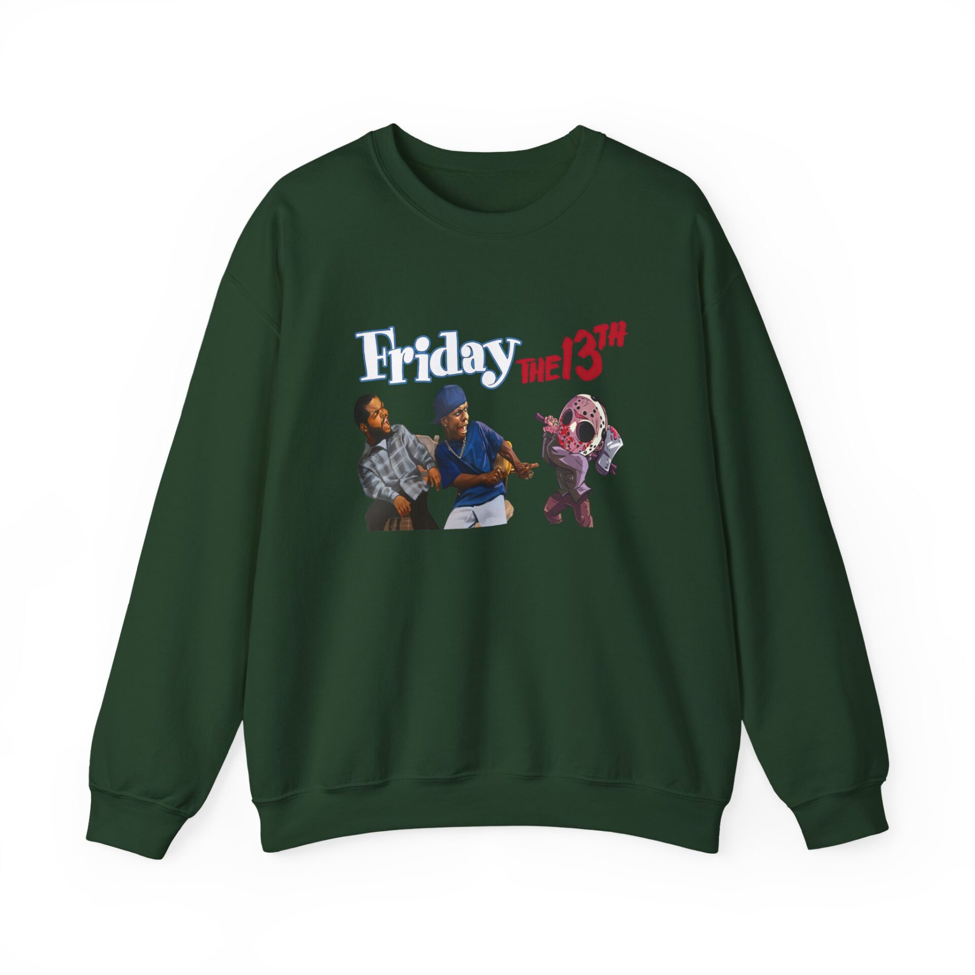 Friday the 13th Craig Smokey Jason Sweatshirt - Forest Green