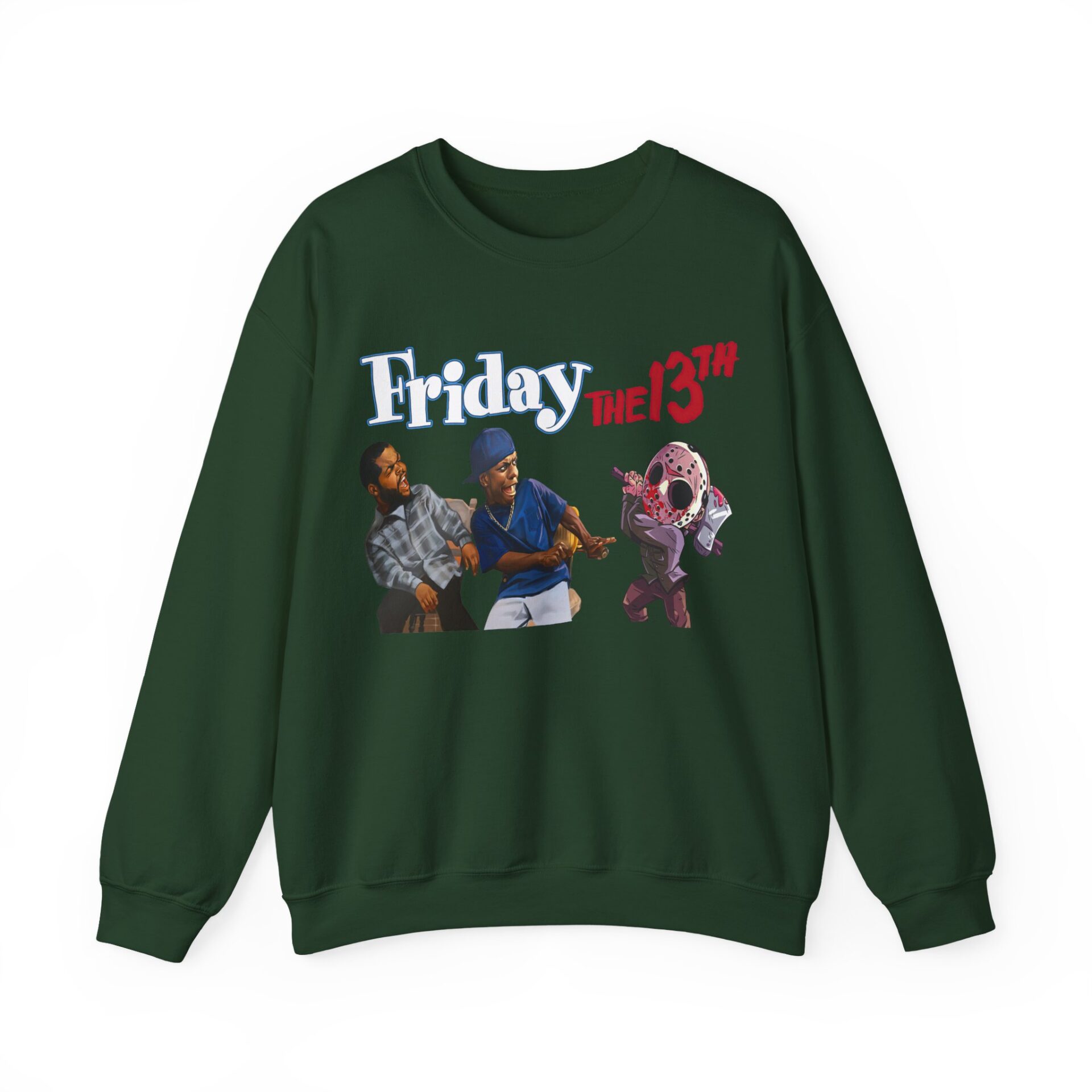 Friday the 13th Craig Smokey Jason Sweatshirt - Forest Green