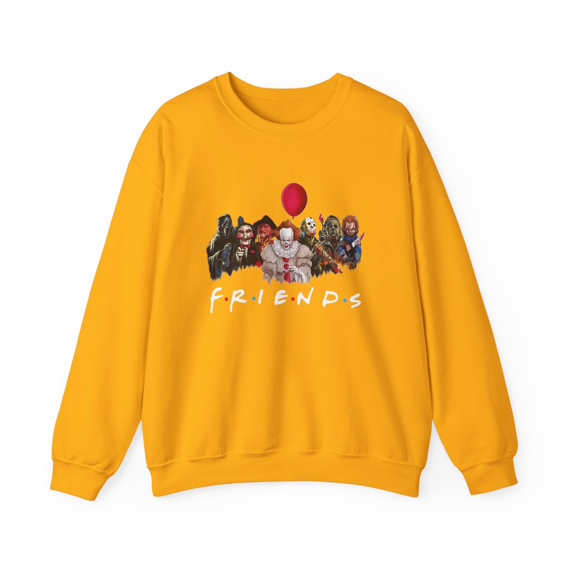 Friends Of Horror Sweatshirt - Gold