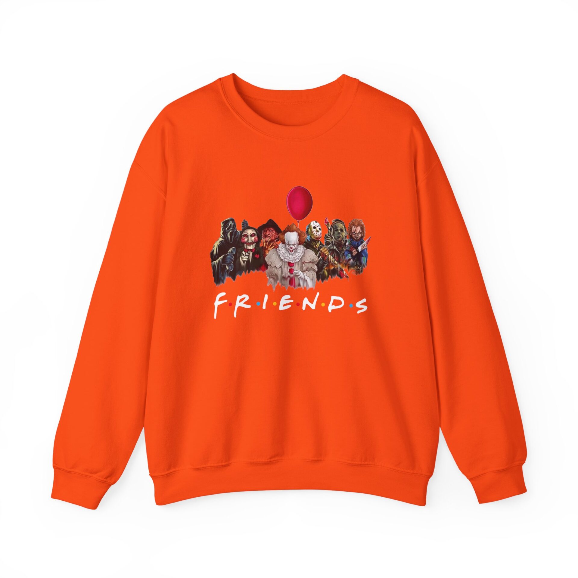 Friends Of Horror Sweatshirt - Orange