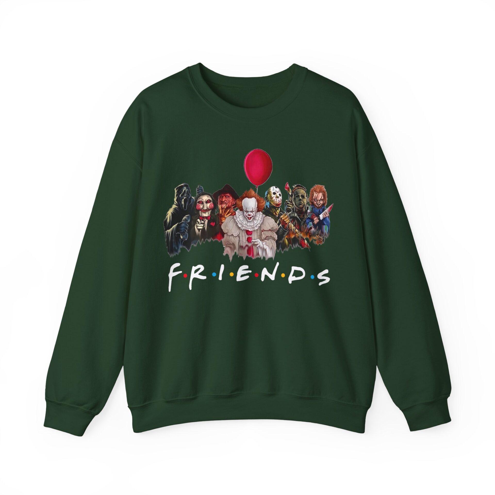 Friends Of Horror Sweatshirt - Forest Green