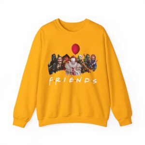 Friends Of Horror Sweatshirt - Gold