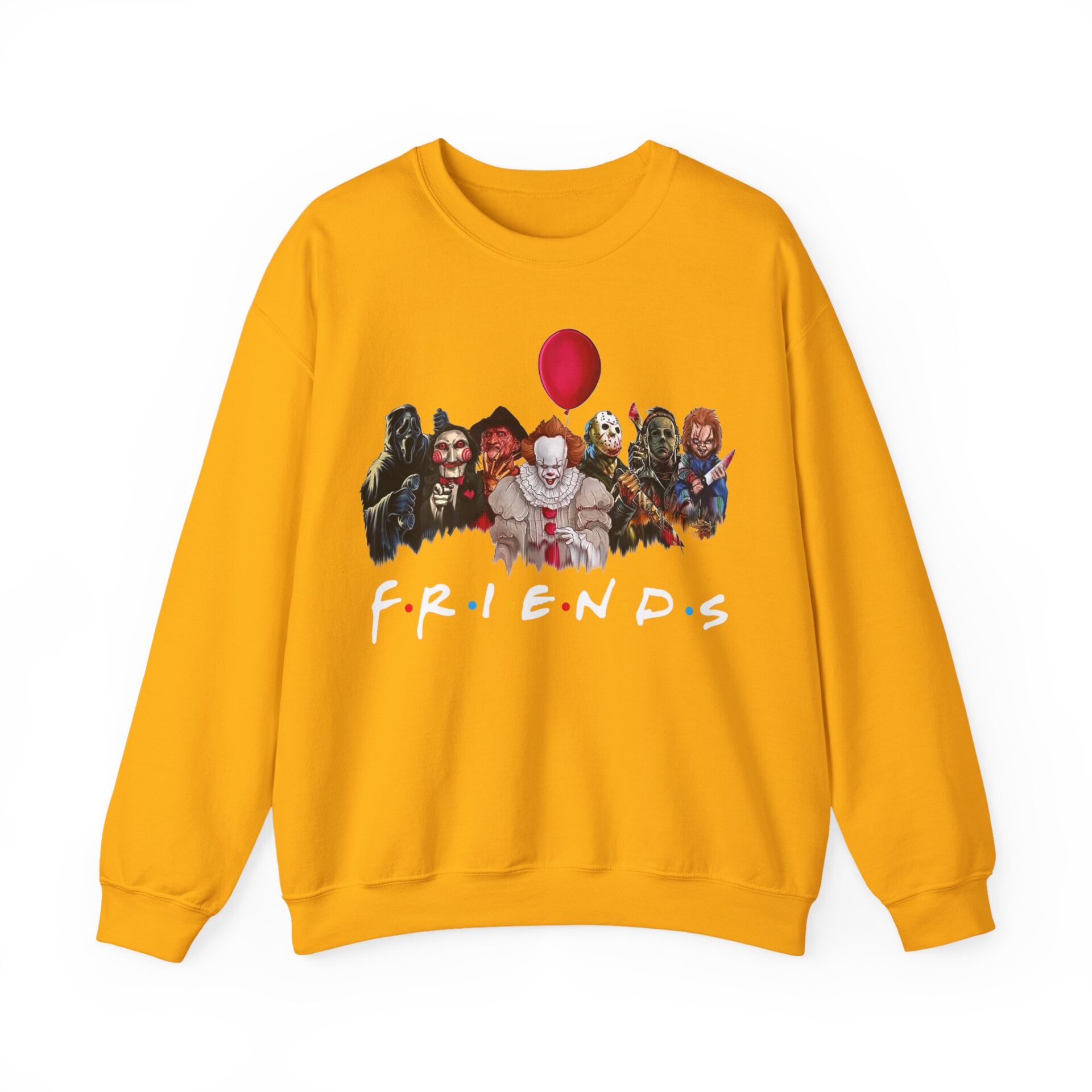 Friends Of Horror Sweatshirt - Gold