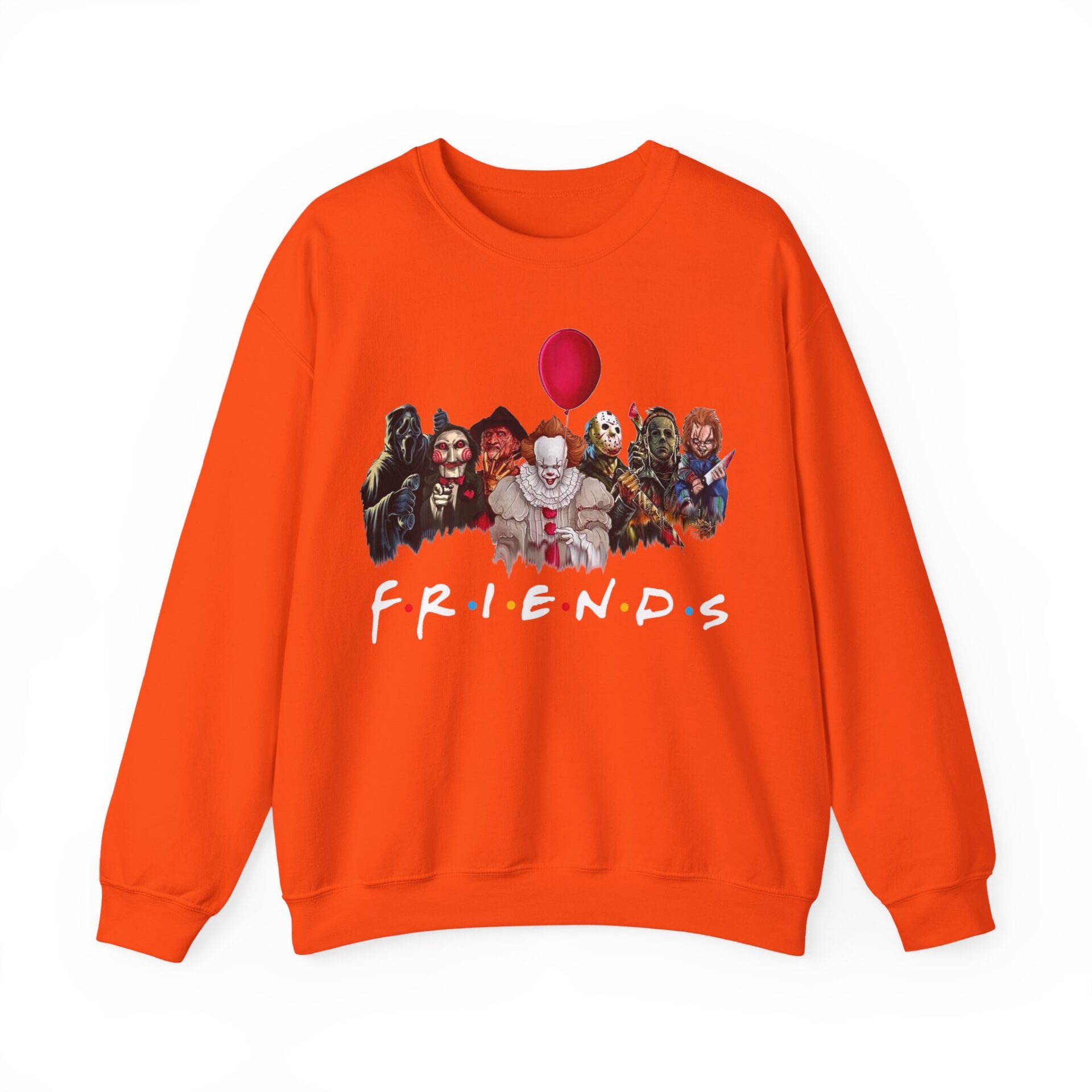 Friends Of Horror Sweatshirt - Orange