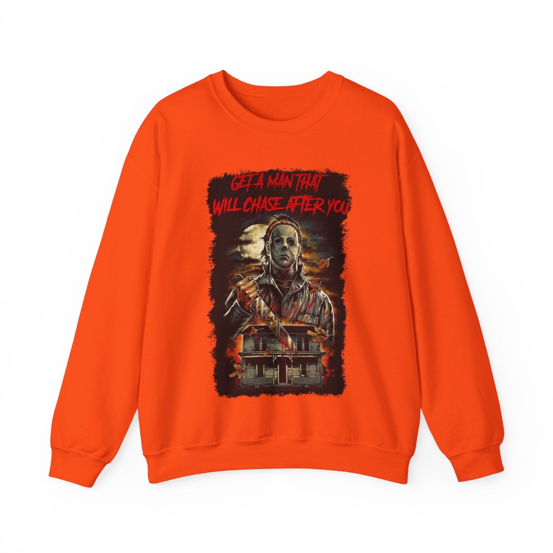 Get A Man That Will Chase After You Sweatshirt - Orange