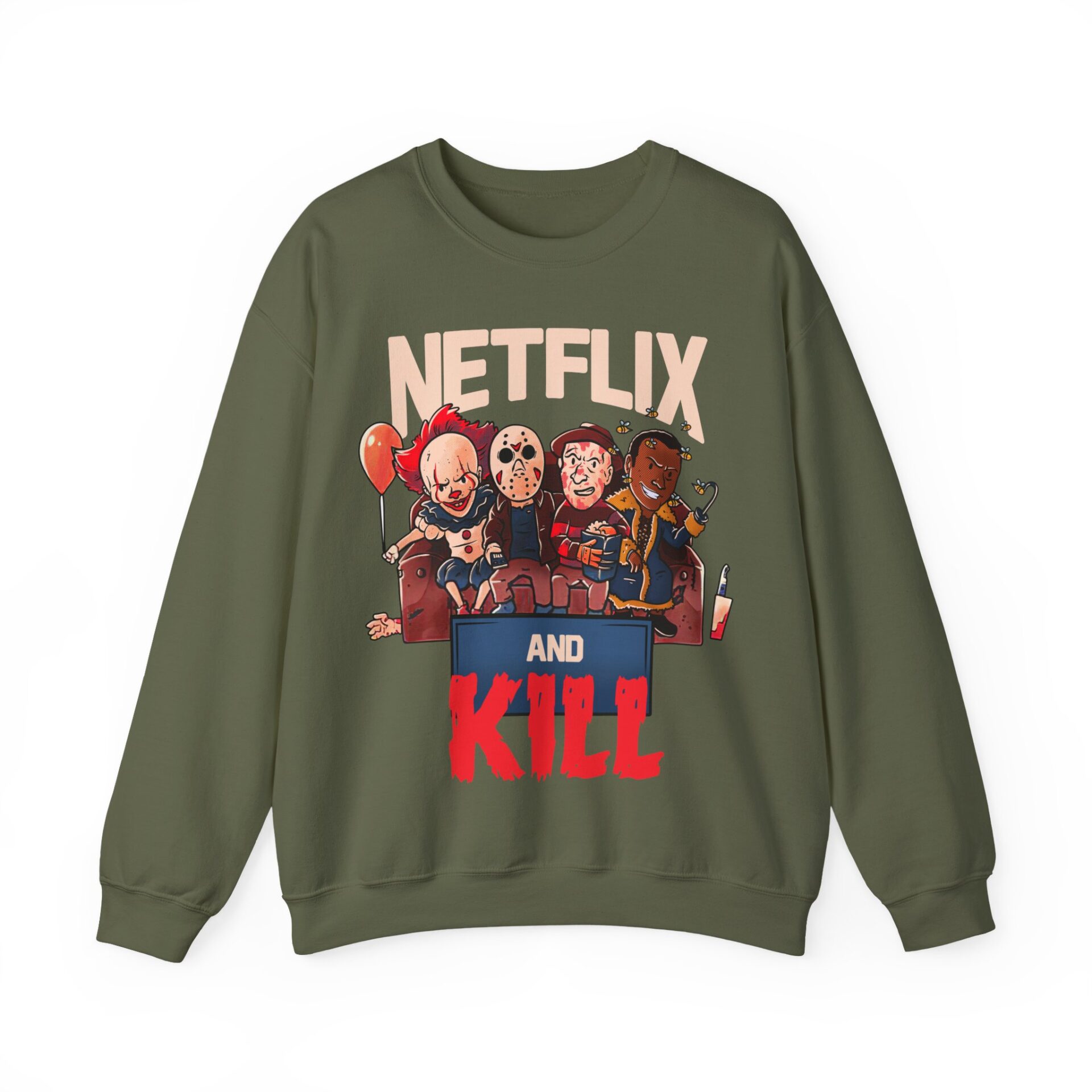 Halloween Chill Sweatshirt - Military Green