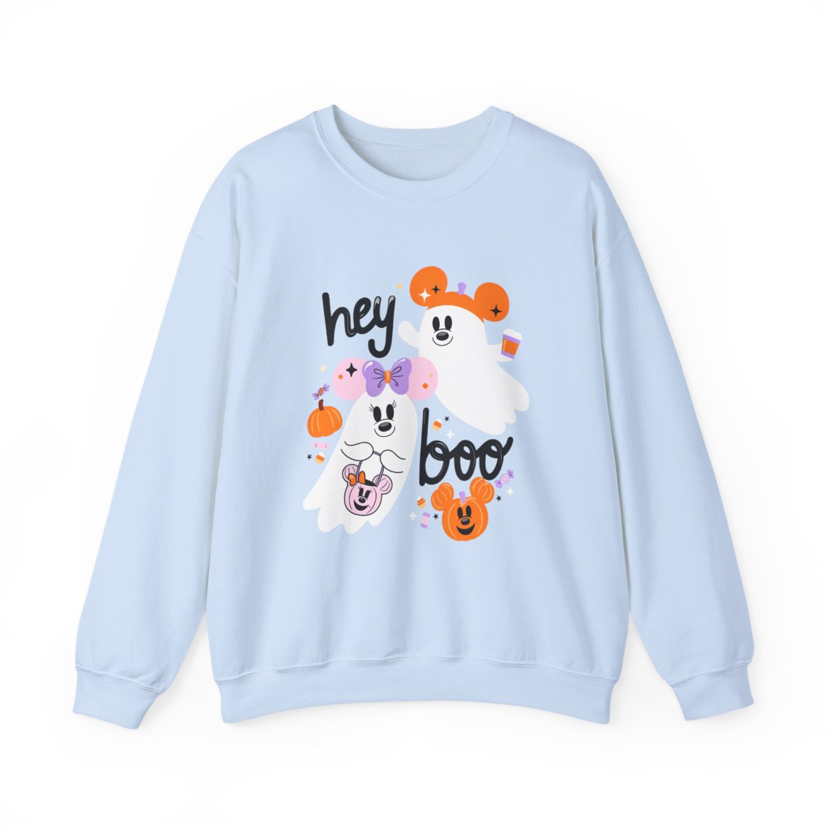 Hey Boo Sweatshirt Light Blue