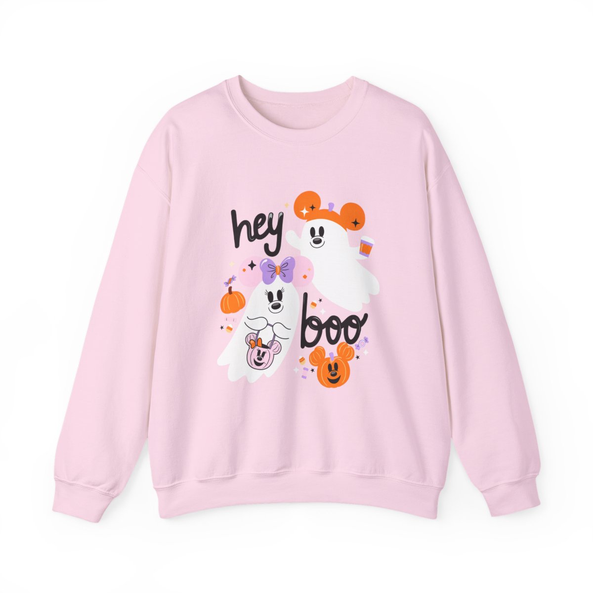Hey Boo Sweatshirt Light Pink