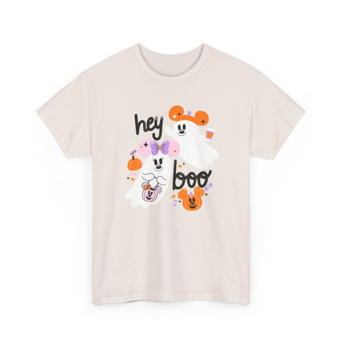Hey Boo Tee Ice Grey