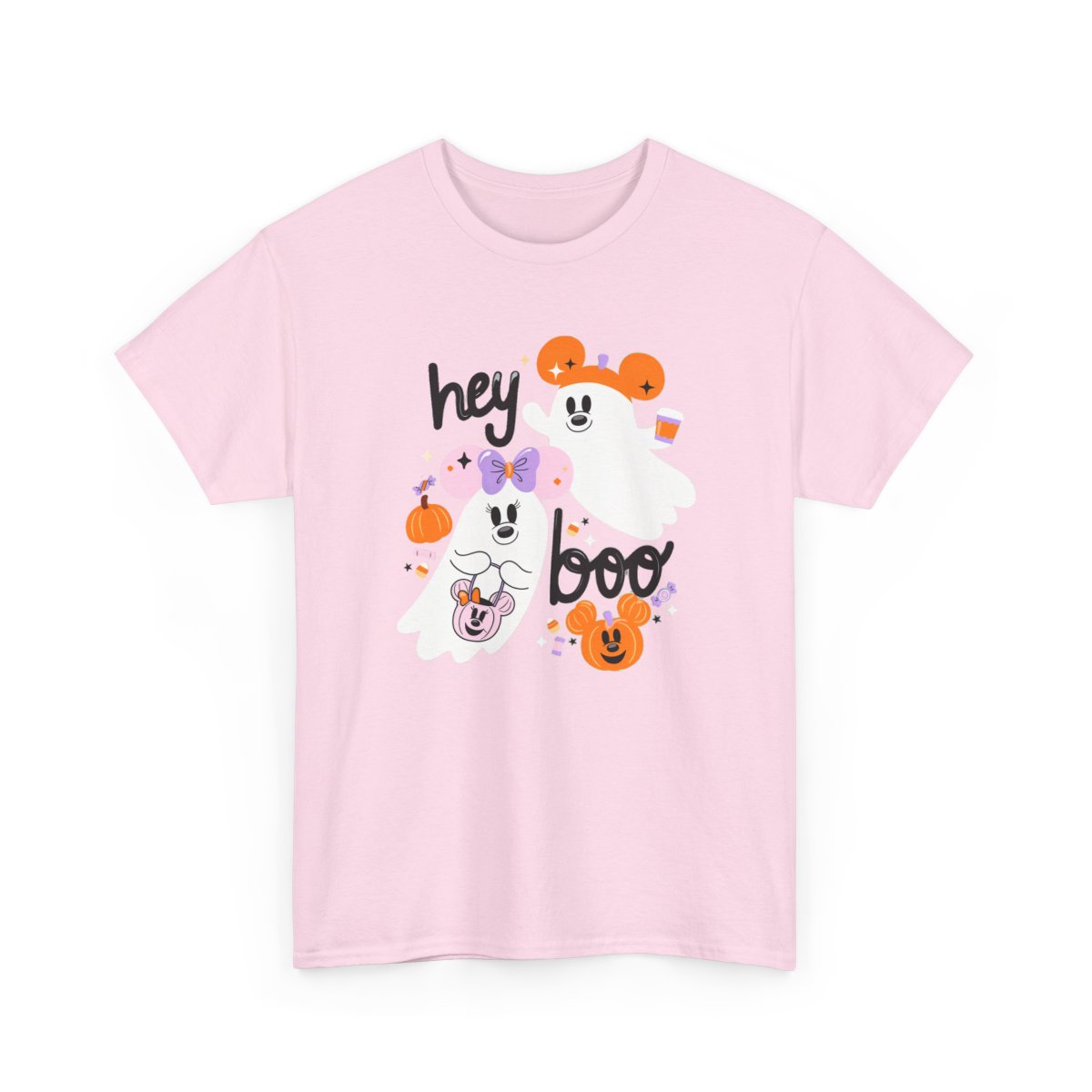 Hey Boo Tee Light Pink