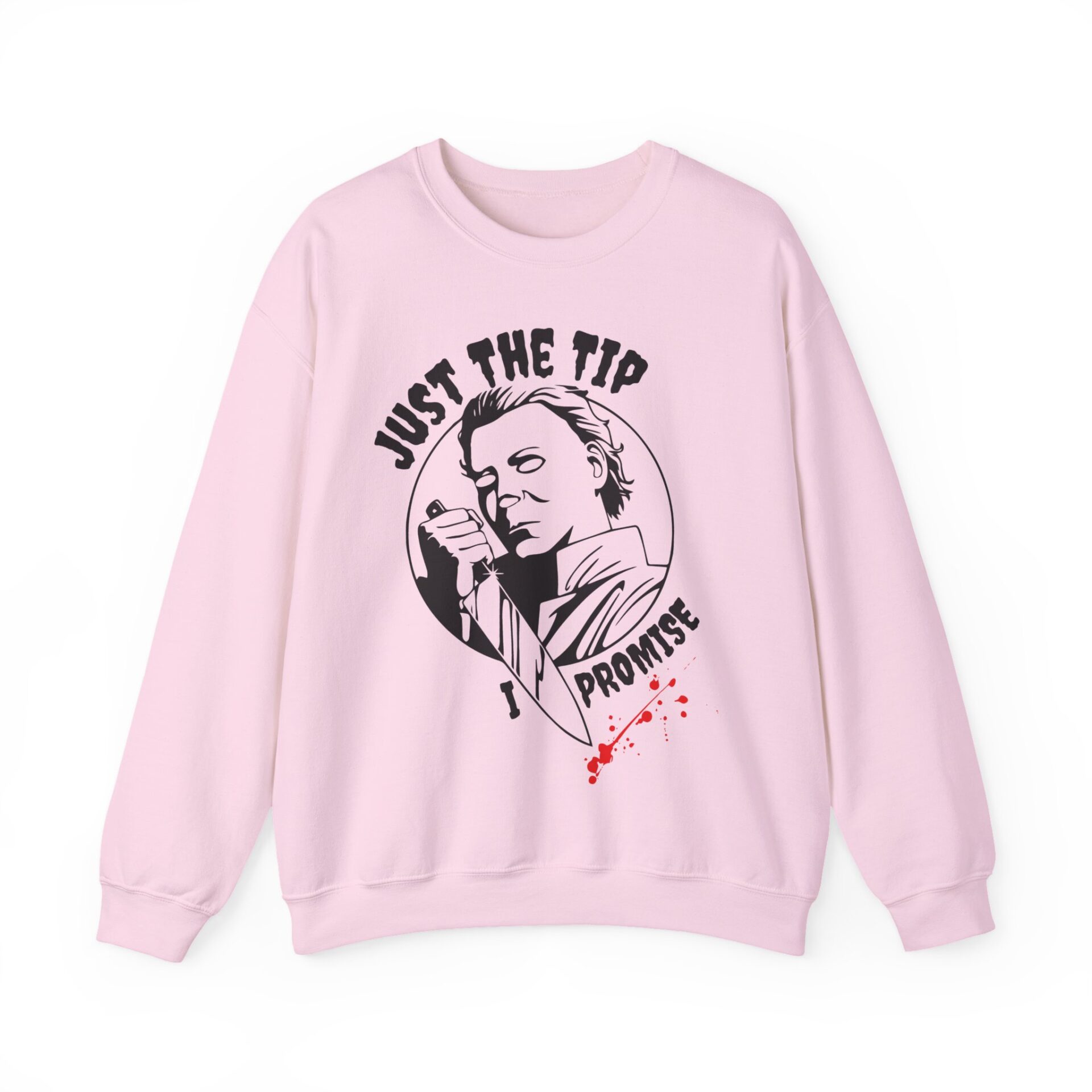 Just The Tip I Promise Sweatshirt - Light Pink