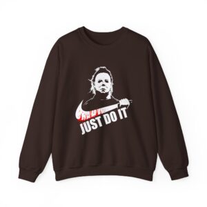 Michael Myers Just Do It Sweatshirt - Dark Chocolate