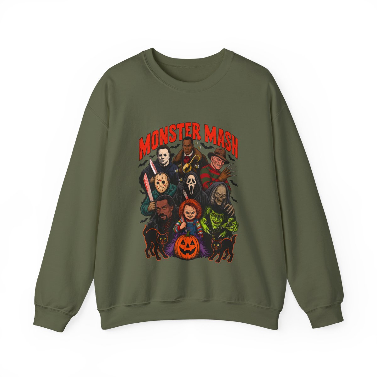 Monster Mash Sweatshirt Military Green