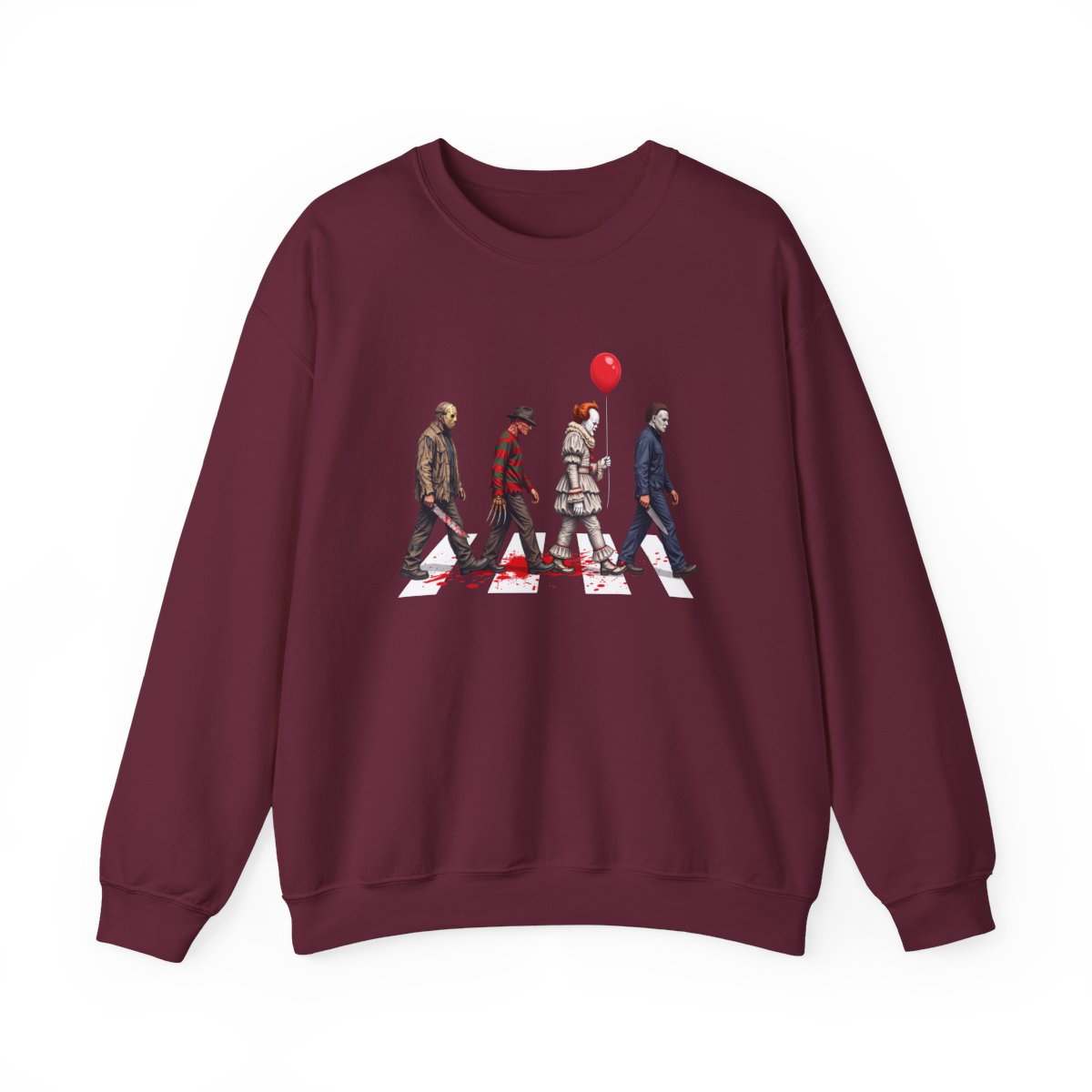 Monster Stroll Sweatshirt Maroon