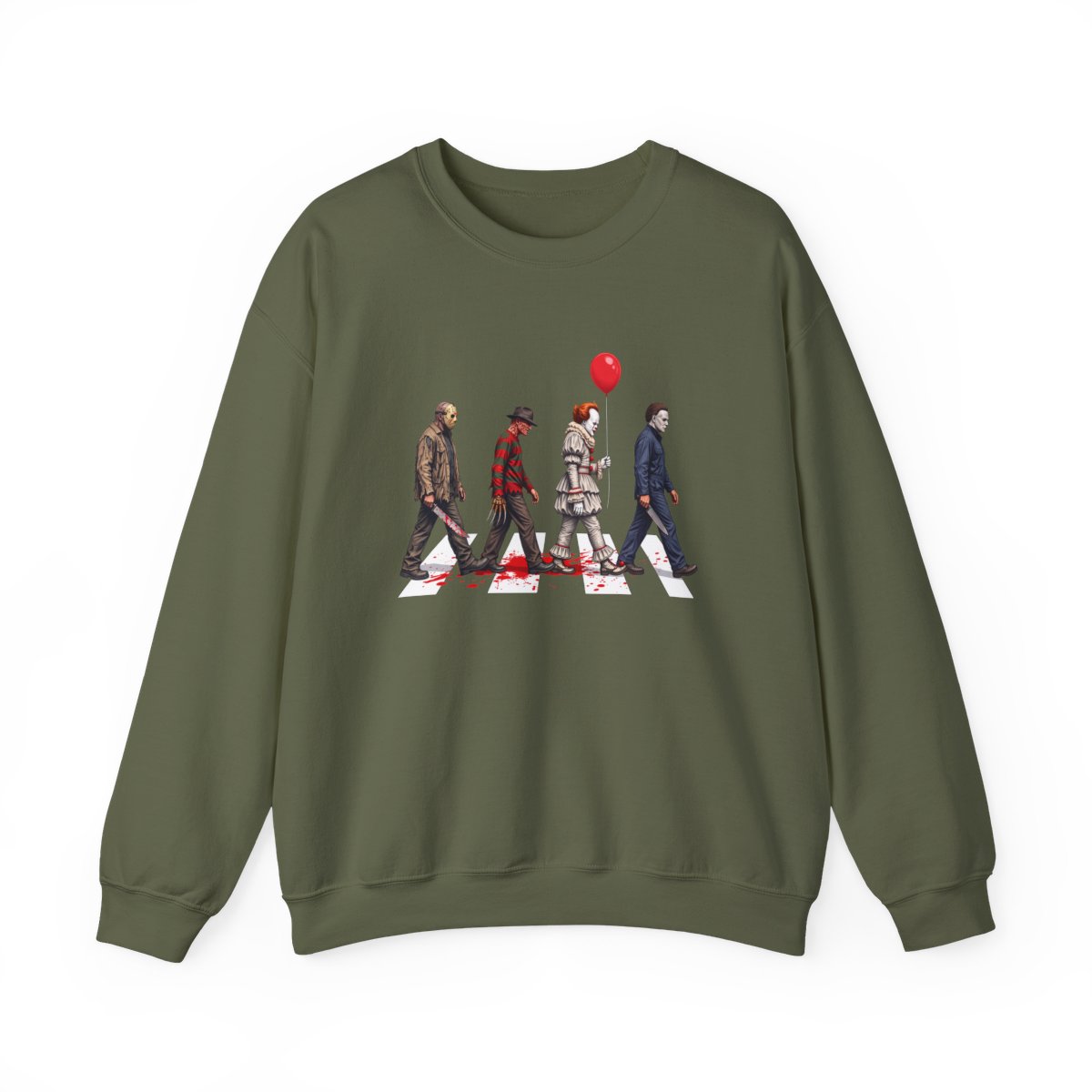 Monster Stroll Sweatshirt Military Green