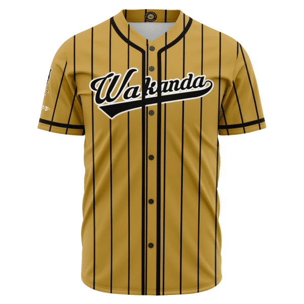 Malcolm X Brown and Yellow Baseball Jersey