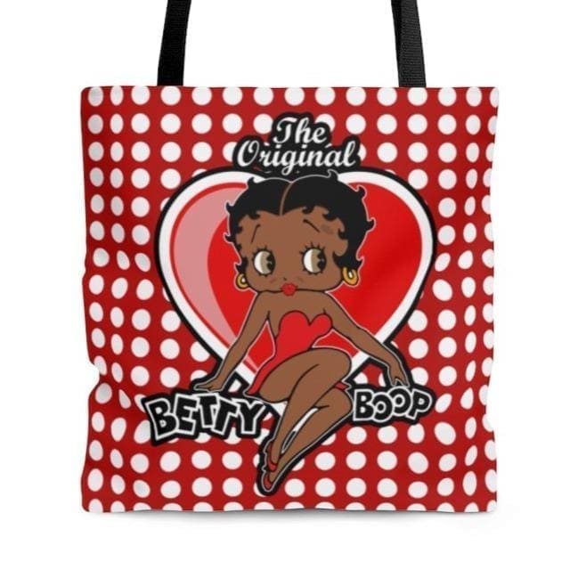 Betty Boop Black Print Tote Bag NEW WITH TAGS in ORIGINAL PACKAGE 