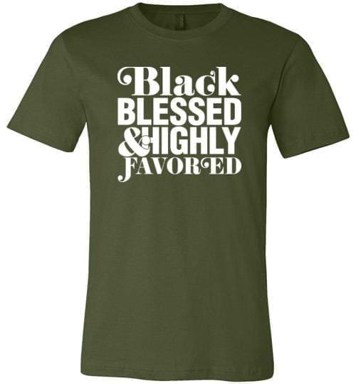 thumbnail image 2 of Gildan BLACK Wheat BLESSED T-Shirt - S To 3XL, Men's Basic Tee (J1 Golden Harvest 6 OG Wheat Gold 1 13 Inspired) 2 of 5