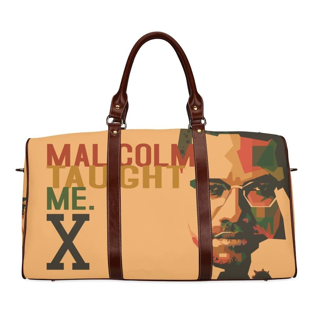 Malcolm Taught Me Large Waterproof Travel Bag - Melanin Apparel