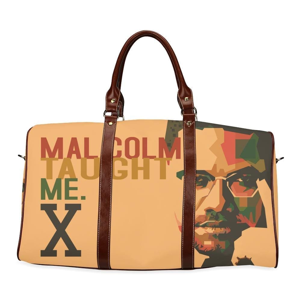 Malcolm Taught Me Large Waterproof Travel Bag - Melanin Apparel
